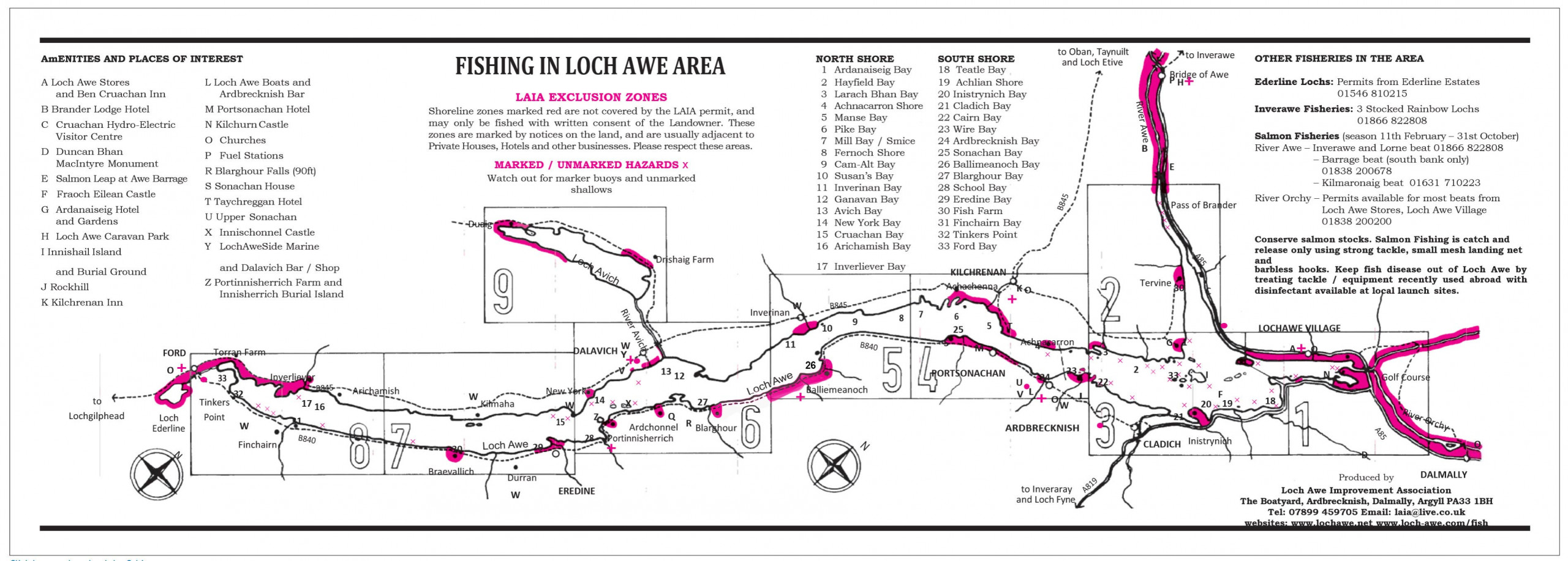 Fishing Map of Loch Awe - Loch Awe Improvement Association (LAIA)